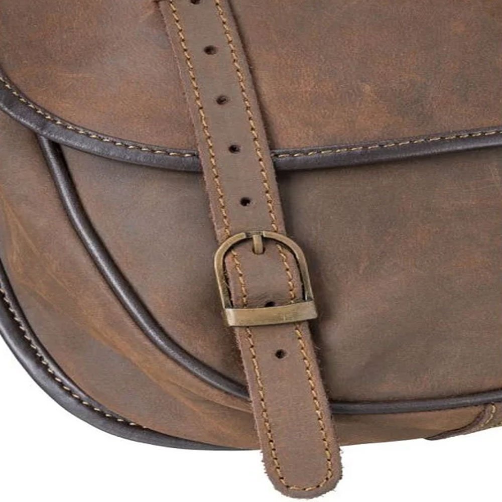 Premium Brown Leather Saddle Bags - Image 3